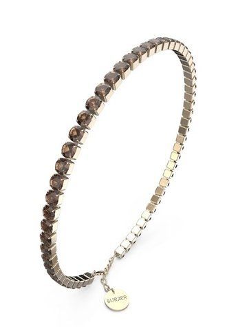 Браслет жіночий Burker Ava Gold Brown з камінцями коричневий 3175BK фото