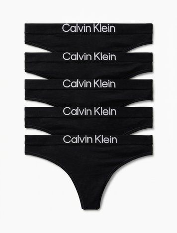 Стрінги Calvin Klein чорні QD5331-UB1 фото