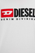 Diesel Футболка чоловіча біла з логотипом 0147DS фото 2