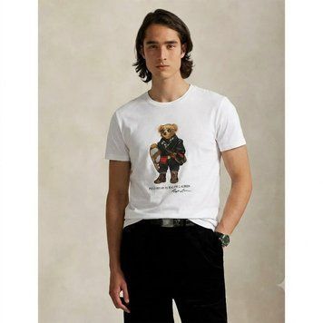 Ralph Lauren Футболка біла з ведмедиком 0181RL фото