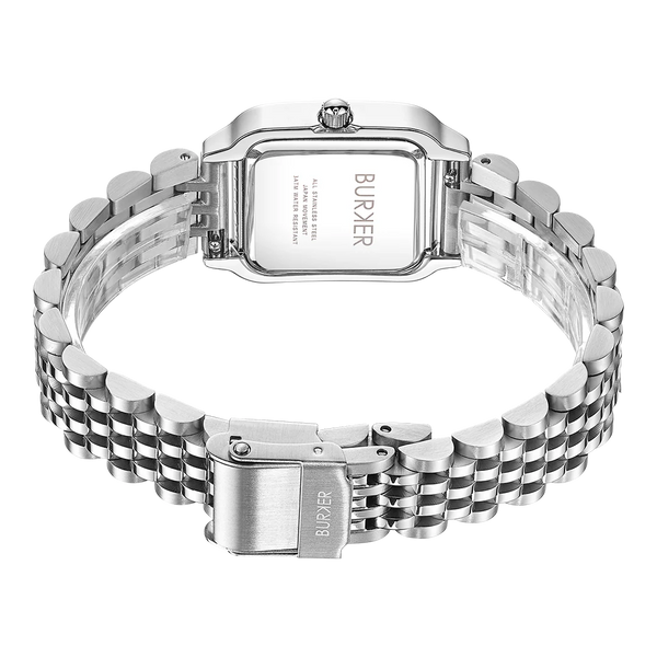 Годинник жіночий Burker Macy Silver Black зі срібним ремінцем 3242BK фото