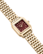 Burker годинник Macy Petite Gold Burgundy 3342BK фото 2
