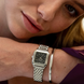 Годинник жіночий Burker Macy Silver Black зі срібним ремінцем 3242BK фото 4