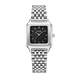 Годинник жіночий Burker Macy Silver Black зі срібним ремінцем 3242BK фото 1