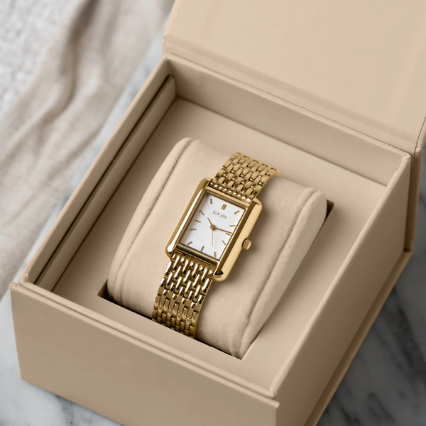 Годинник жіночий Burker Olivia Gold White золотистий з білим циферблатом 3243BK фото