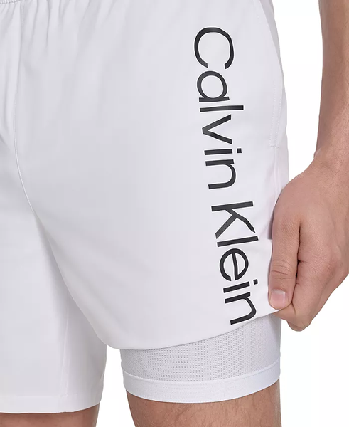 Плавки чоловічі Calvin Klein з написом білі 1867CK фото