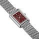Burker Годинник жіночий Olivia Silver Burgundy OLSBUR  фото 2