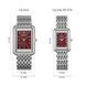 Burker Годинник жіночий Olivia Silver Burgundy OLSBUR  фото 4