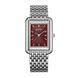 Burker Годинник жіночий Olivia Silver Burgundy OLSBUR  фото 1