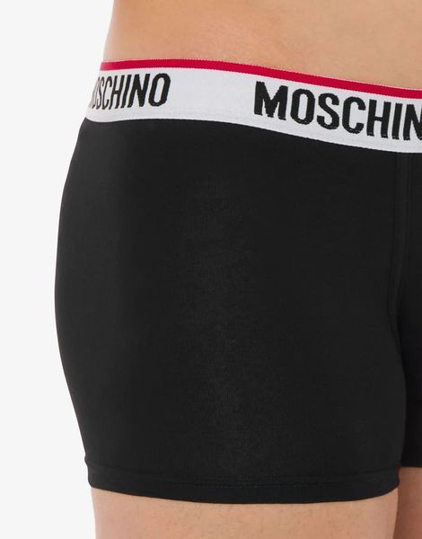 Moschino Труси 3х чорні з білою резинкою A1395-4300 фото