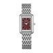 Burker Годинник жіночий Olivia Petite Silver Burgundy OLPSBUR фото 1